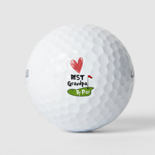 Balles De Golf Meilleur grand-père par rapport au coeur