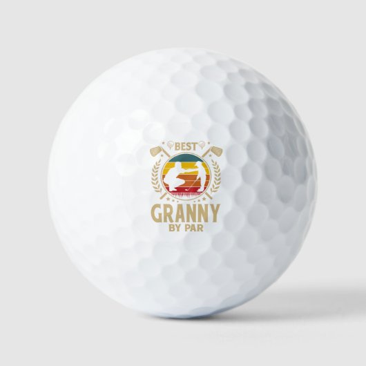 Balles De Golf Meilleur GRANNY Par Par Par (Recto)