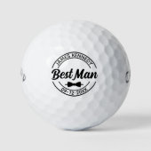 Balles De Golf Meilleur homme élégant cadeau personnalisé mariage (Devant)