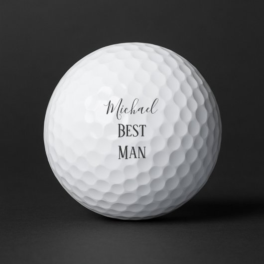 Balles De Golf Meilleur homme noir et blanc souvenir