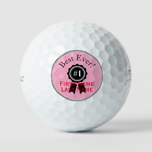 Balles De Golf Meilleur Jour rose Titleist Golf Balls HAMbWG (Recto)