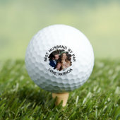 Balles De Golf Meilleur mari par pair avec Photo et Texte personn (T-shirt Insitu)