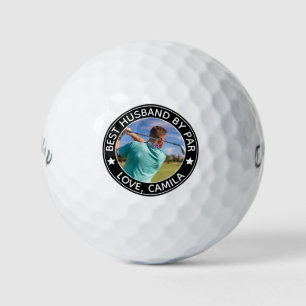 Balles De Golf Meilleur Mari par Par Photo et nom personnalisés