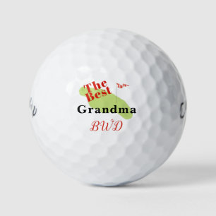 Balles De Golf Meilleur Monogramme de message grand-mère Putting