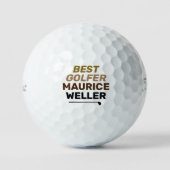 Balles De Golf Meilleur nom personnalisé Golfer (Recto)