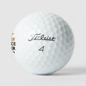 Balles De Golf Meilleur nom personnalisé Golfer (Logo)