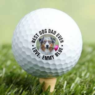 Balles De Golf Meilleur Papa Chien Ever Photo de Compagnon
