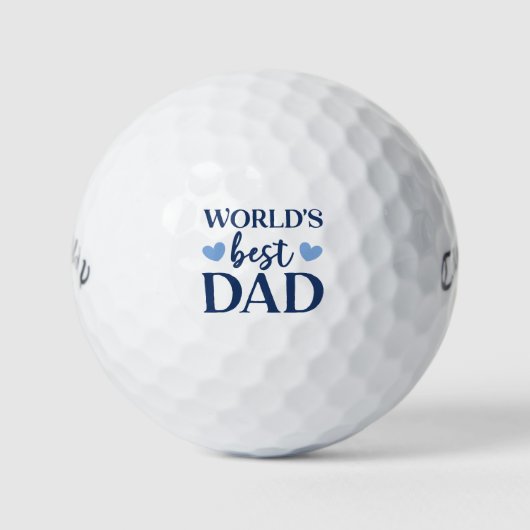 Balles De Golf Meilleur Papa du Monde (Devant)