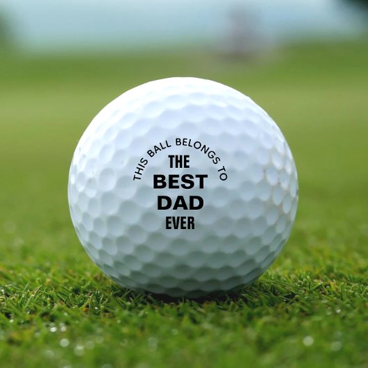 Balles De Golf Meilleur Papa du Monde