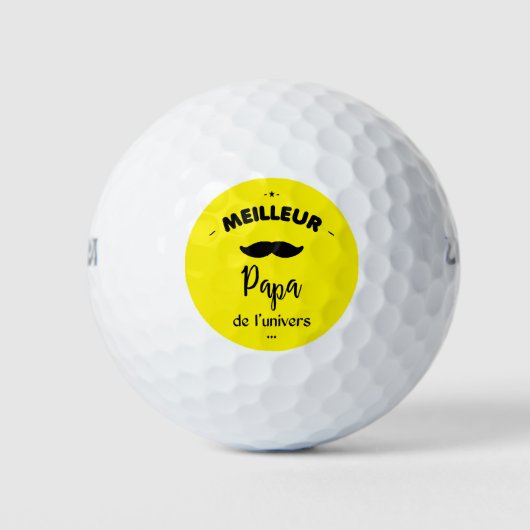 Balles De Golf Meilleur papa du monde (Devant)