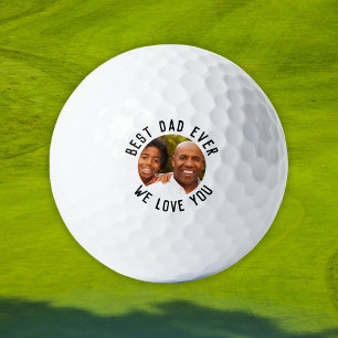 Balles De Golf Meilleur Papa du Monde – Photo Personnalisée