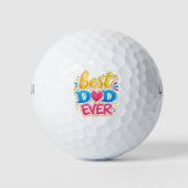 Balles De Golf  Meilleur Papa Ever (Devant)