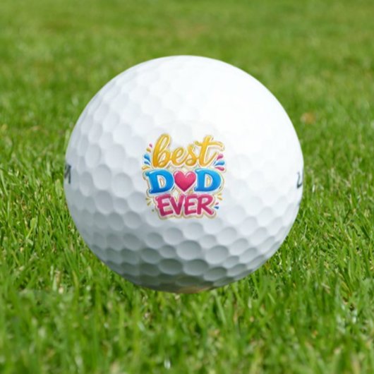 Balles De Golf  Meilleur Papa Ever
