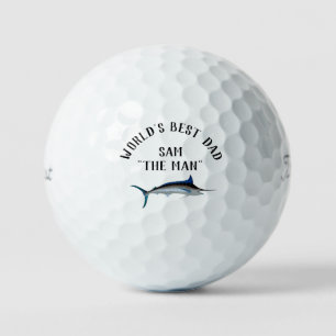 Balles De Golf Meilleur papa "Fête des pères" Great Blue Marlon C