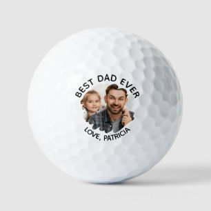 Balles De Golf Meilleur papa jamais avec photo et Fête des pères