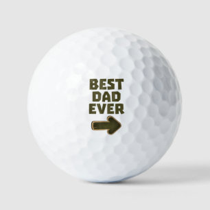 Balles De Golf Meilleur Papa Jamais Flèche Graphique Logo