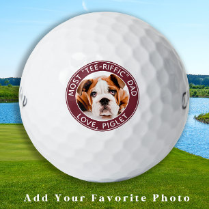 Balles De Golf Meilleur Papa Jamais Moderne Personnalisé Animaux