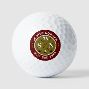 Balles De Golf MEILLEUR PAPA JAMAIS Père Golfer Nom