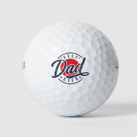 Balles De Golf Meilleur papa jamais tous américains (Devant)
