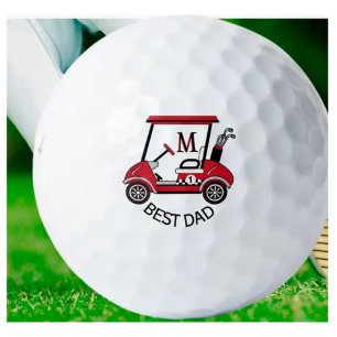 Balles De Golf Meilleur papa Panier personnalisé Boules de golf p