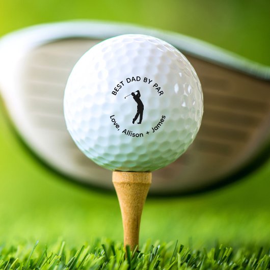 Balles De Golf Meilleur Papa Par Custom