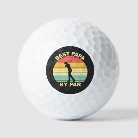 Balles De Golf Meilleur Papa Par - Golf (Recto)