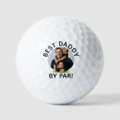 Balles De Golf Meilleur Papa Par Jeu Avec Photo (Recto)