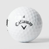 Balles De Golf Meilleur papa par monogramme initiales (Logo)