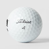Balles De Golf Meilleur papa par monogramme initiales (Logo)