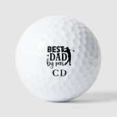 Balles De Golf Meilleur papa par monogrammed (Recto)
