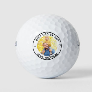 Balles De Golf Meilleur Papa Par Par Nom Personnalisé Photo Fête