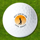 Balles De Golf Meilleur Papa Par Par Nom Personnalisé Texte Perso
