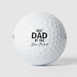 Balles De Golf Meilleur Papa Par Par Par Nom Personnalisé Fête de