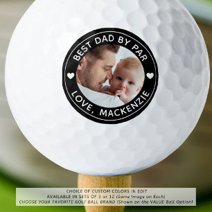 Balles De Golf MEILLEUR PAPA PAR Photo Couleur personnalisée pers