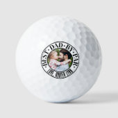 Balles De Golf Meilleur Papa Par Photo Par (Recto)