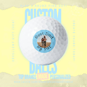 Balles De Golf Meilleur Papa Par Photo Personnalisée Cadeau de Go