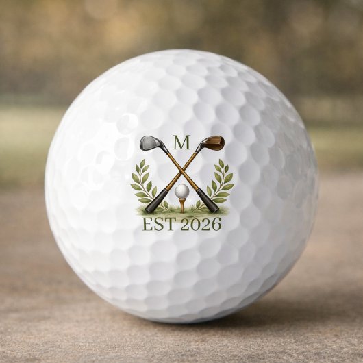 Balles De Golf Meilleur Papa Personnalisé Par Monogramme