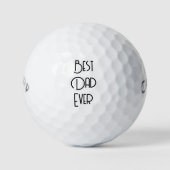 Balles De Golf Meilleur Papa Simple Calligraphie (Devant)