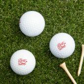 Balles De Golf Meilleur Papa Tee Cadeau (Herbe in situ)