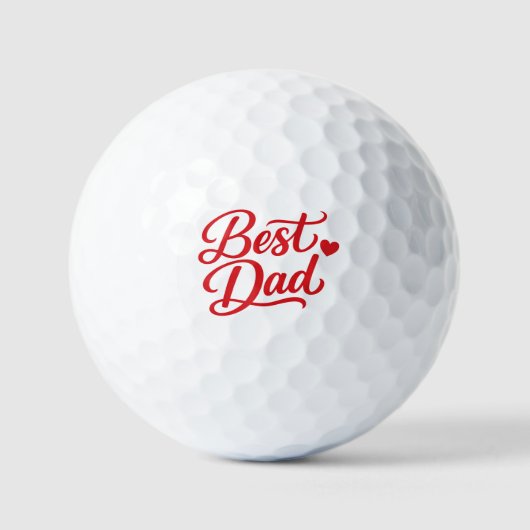 Balles De Golf Meilleur Papa Tee Cadeau (Recto)