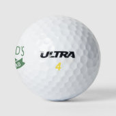 Balles De Golf Meilleur papa typographie Fête des pères verte (Logo)