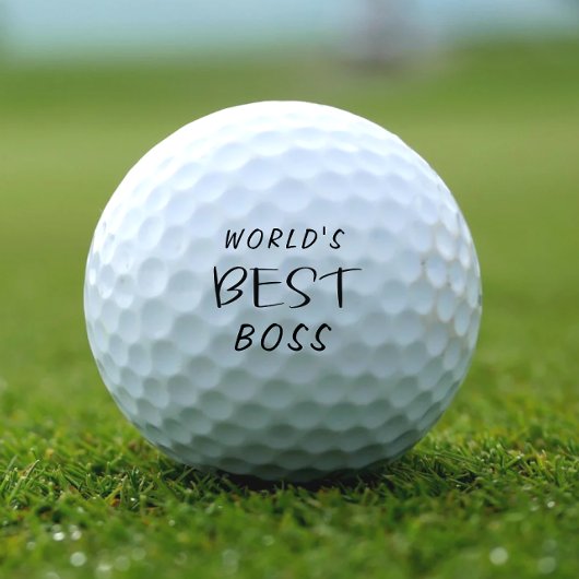 Balles De Golf Meilleur patron du monde