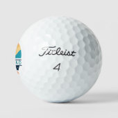 Balles De Golf Meilleur Père Jamais Rétro Cool Golf Lover (Logo)