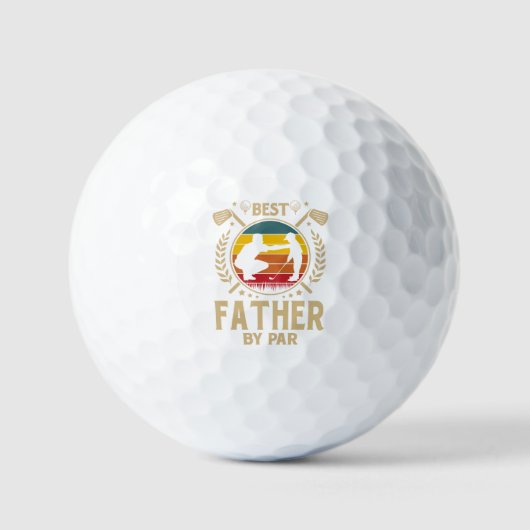 Balles De Golf Meilleur PÈRE Par Par (Recto)