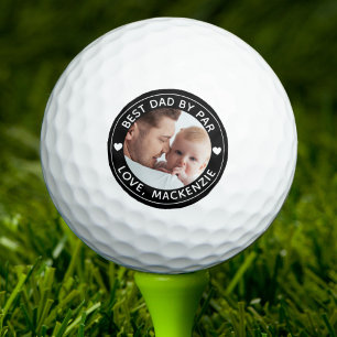 Balles De Golf MEILLEUR PÈRE PAR Photo Personnalisée Couleur Pers