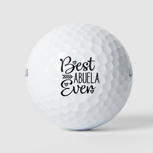 Balles De Golf Meilleure Abuela du monde (Devant)