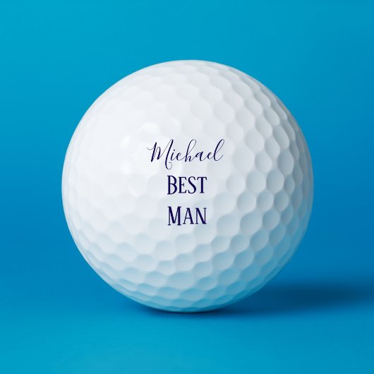 Balles De Golf Meilleure célébration masculine Bleu et blanc