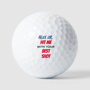 Balles De Golf Meilleure citation de tir drôle avec nom personnal