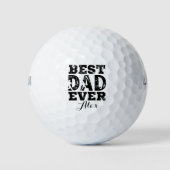 Balles De Golf Meilleure Fête des pères de nom personnalisé pour (Devant)