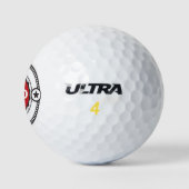 Balles De Golf Meilleure Fête des pères papa jamais (Logo)